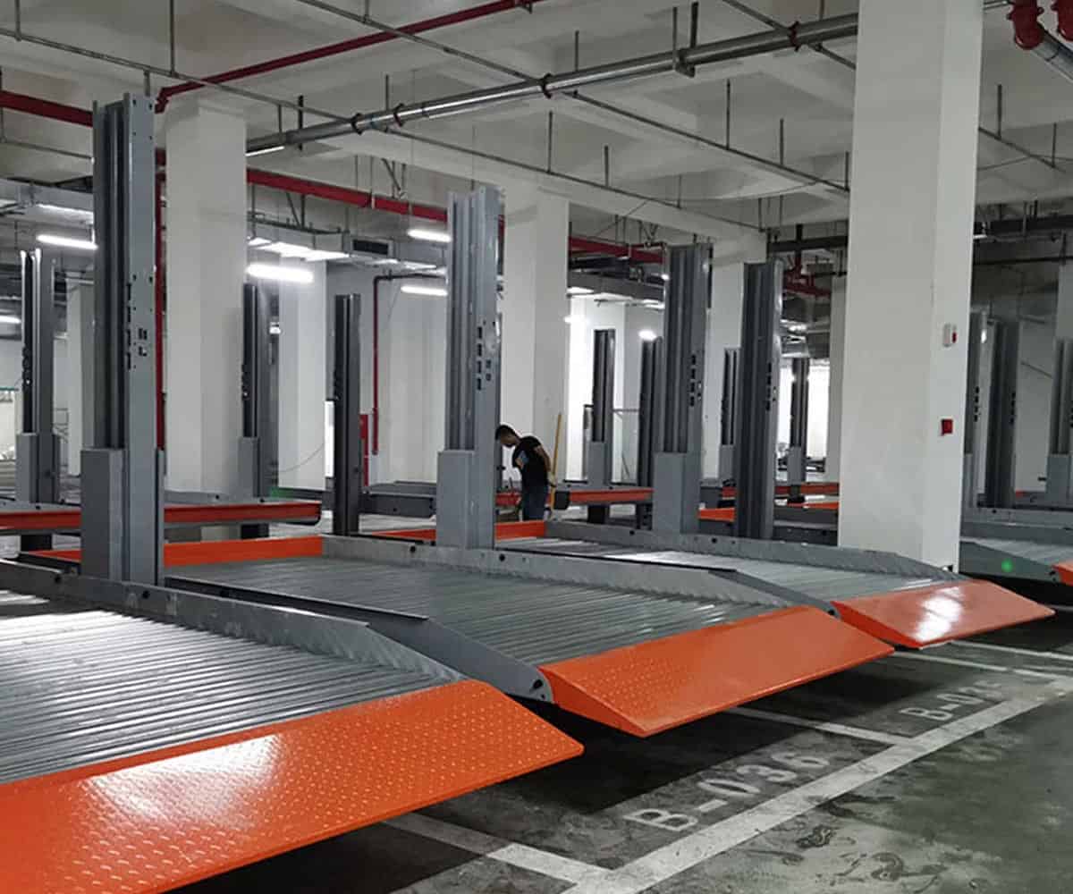 二層簡(jiǎn)易升降機(jī)械式停車(chē)設(shè)備拆除